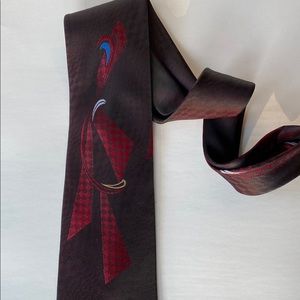 Oscar de la Renta burgundy tie